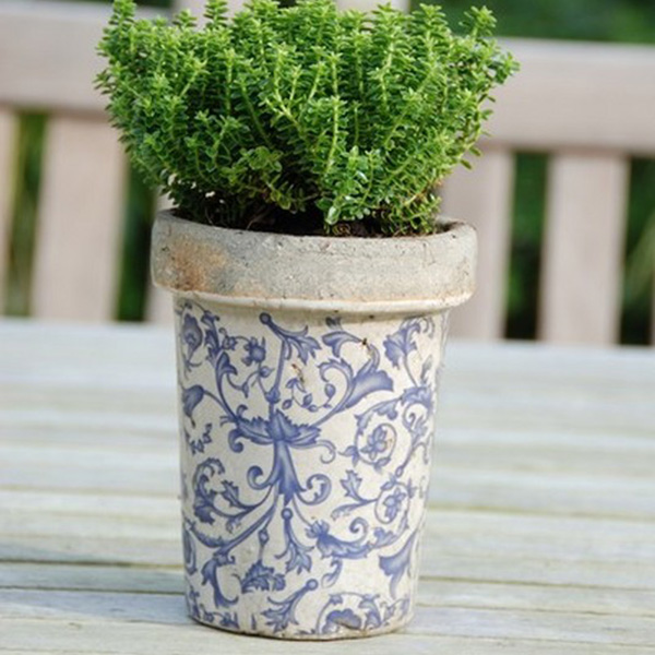 Buy Aged ceramic long tom pot: Delivery by Crocus