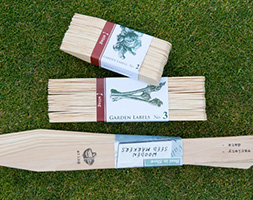 Wooden plant labels Wooden plant labels