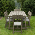 Oban rattan 6 seat dining set