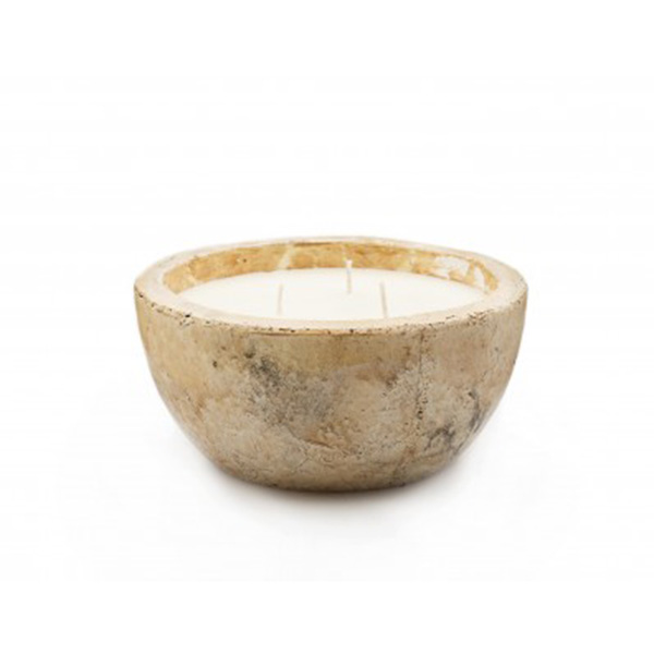 Buy Citronella tuscan stone multiwick bowl Delivery by Crocus
